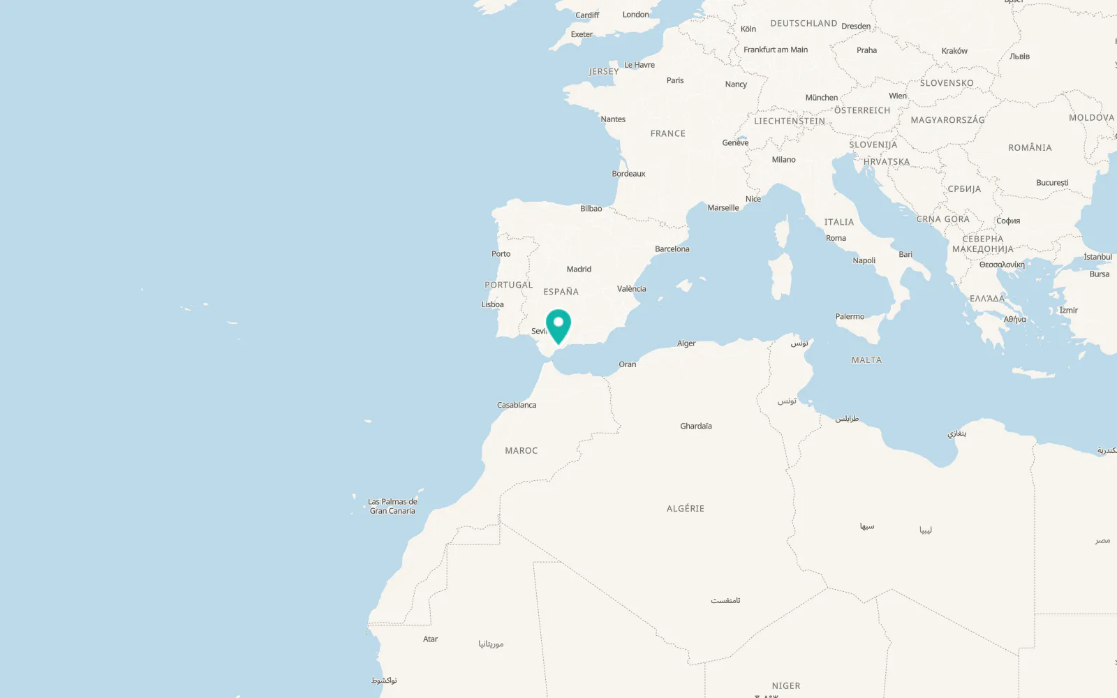Map of San Pedro Alcántara