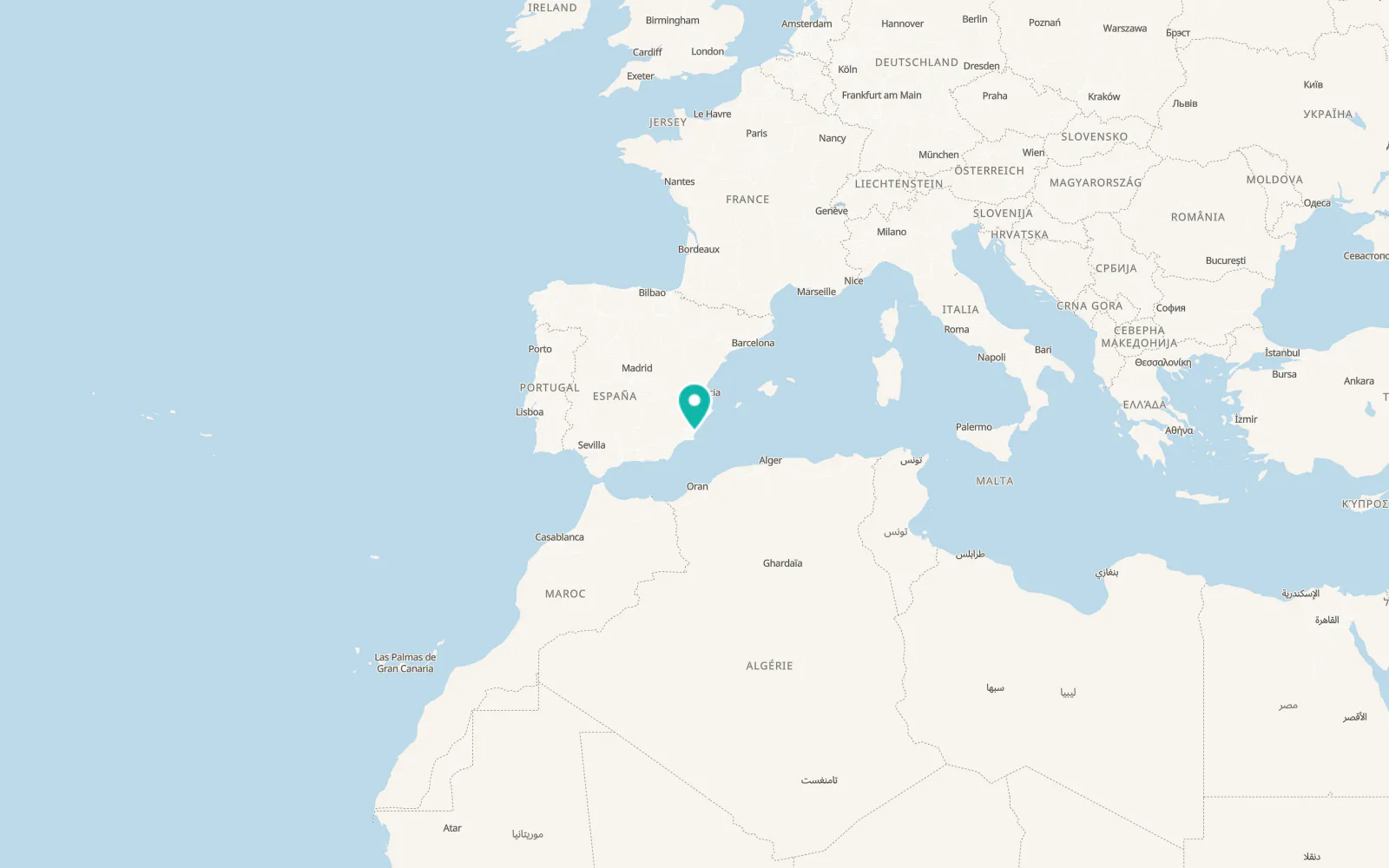 Map of San Pedro del Pinatar