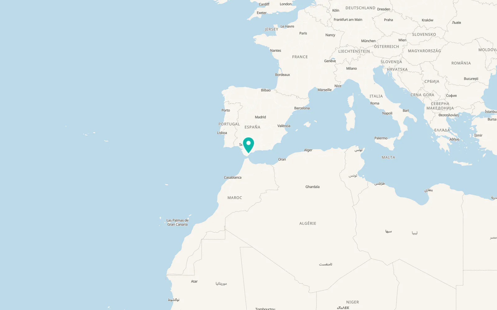 Map of San Roque