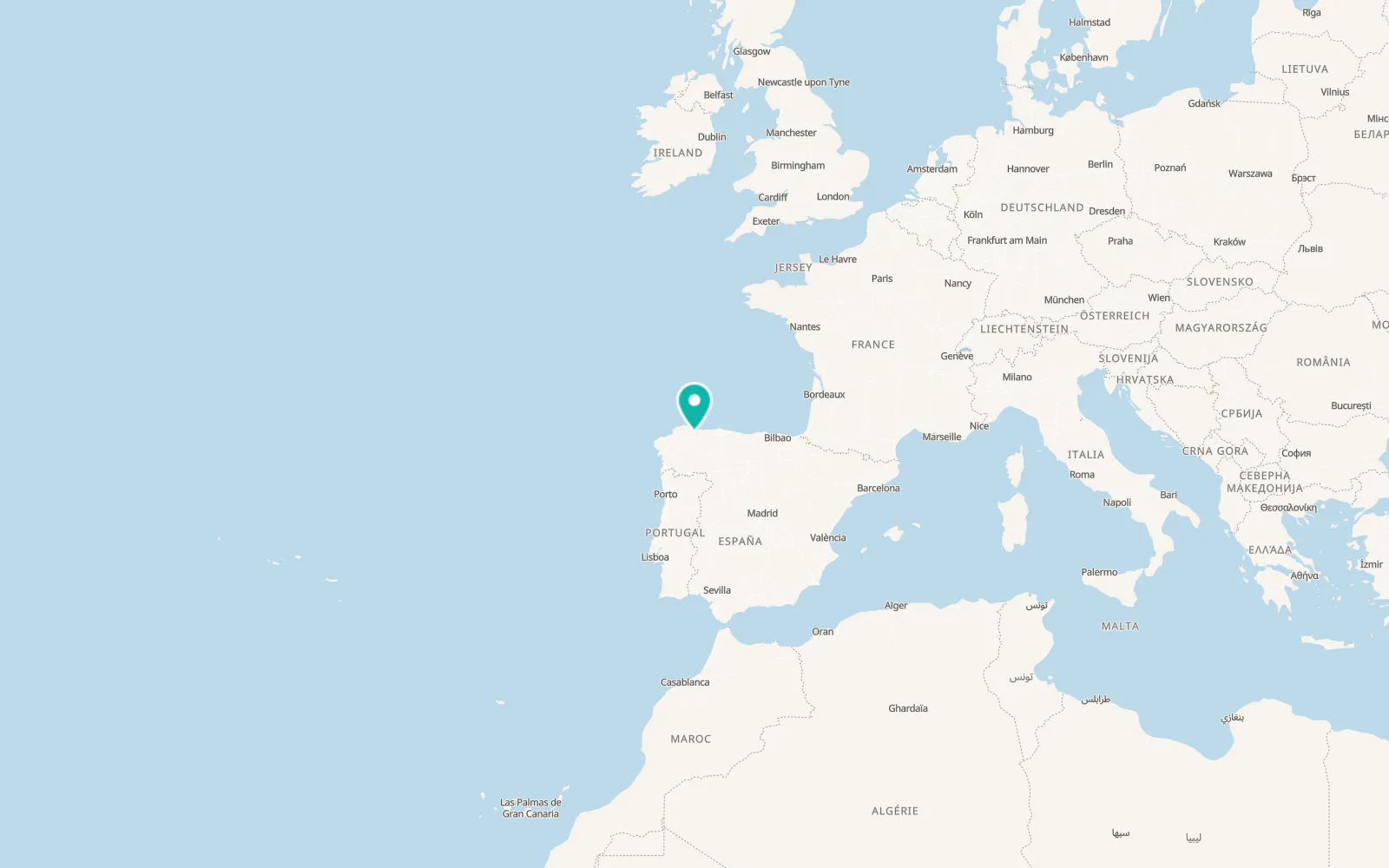Map of San Tirso de Abres