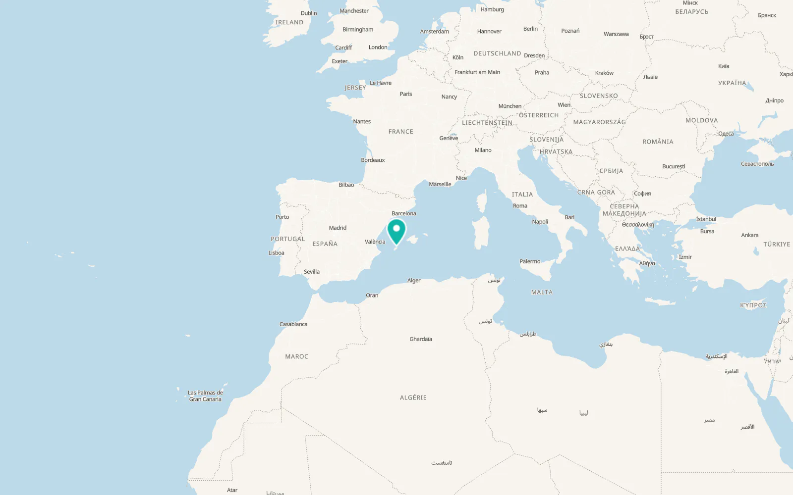 Map of Sant Joan de Labritja
