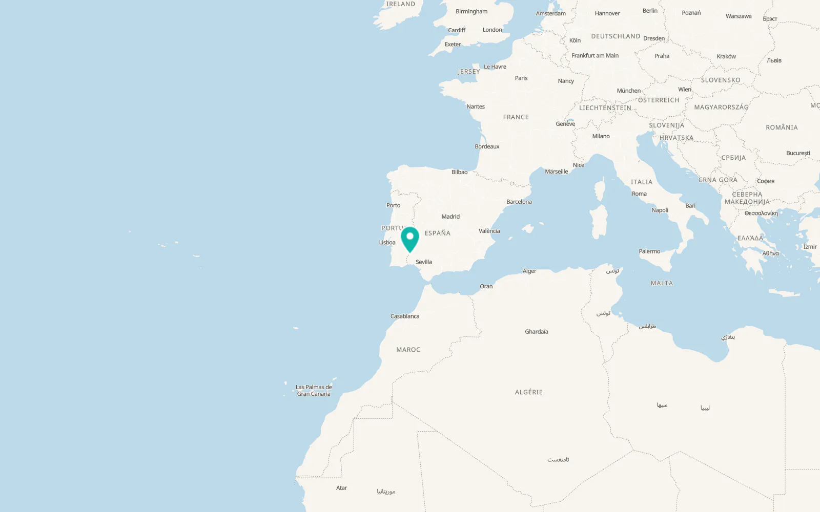 Map of Santa Bárbara de Casa