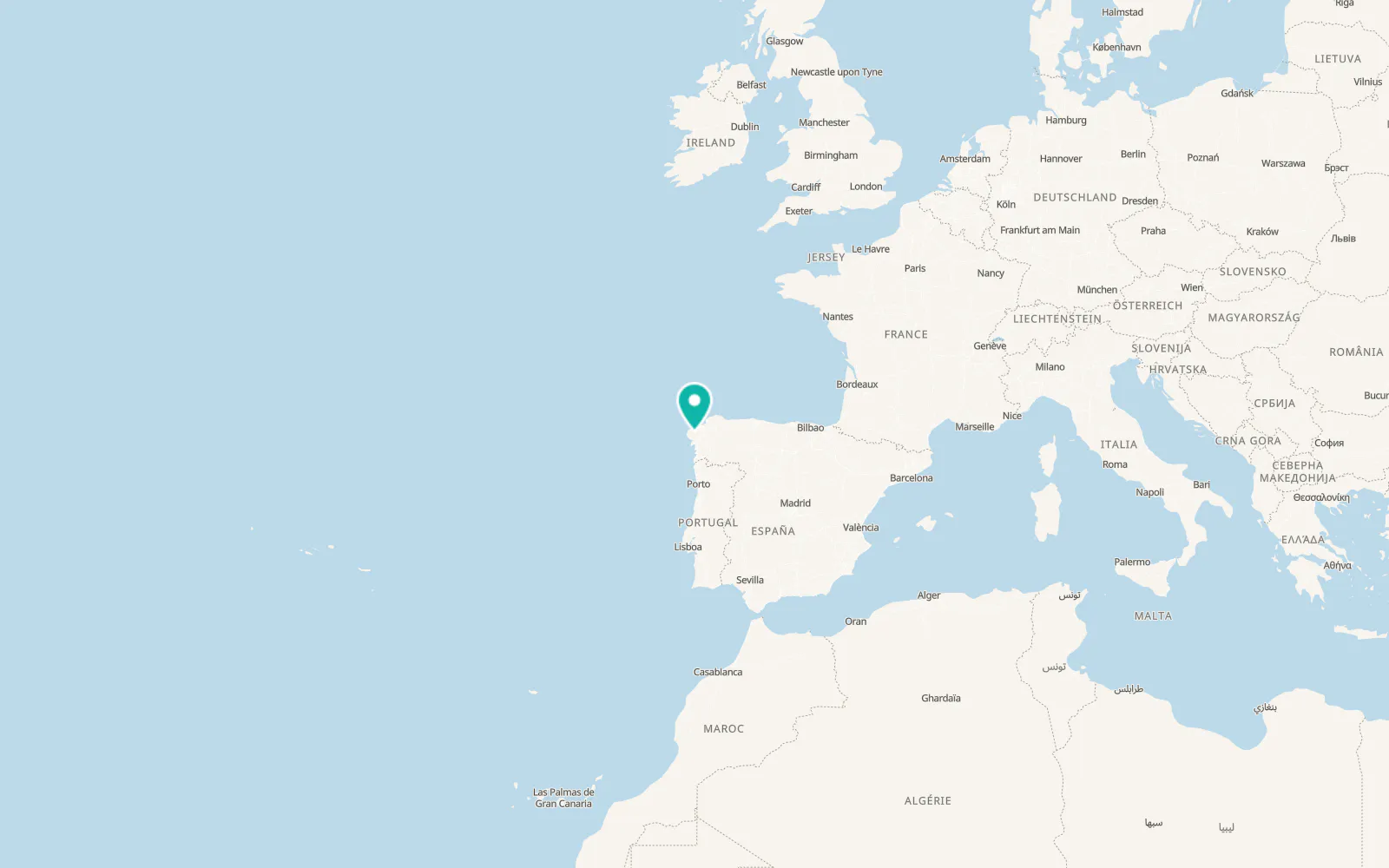 Map of Santa Comba