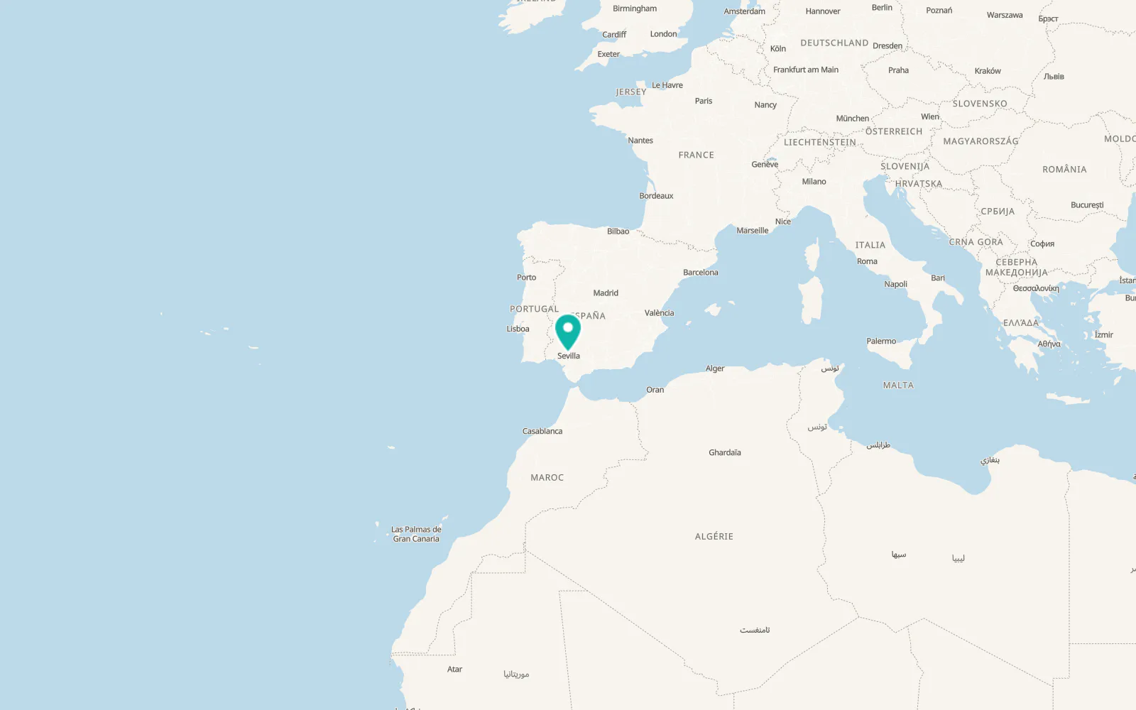Map of Santiponce