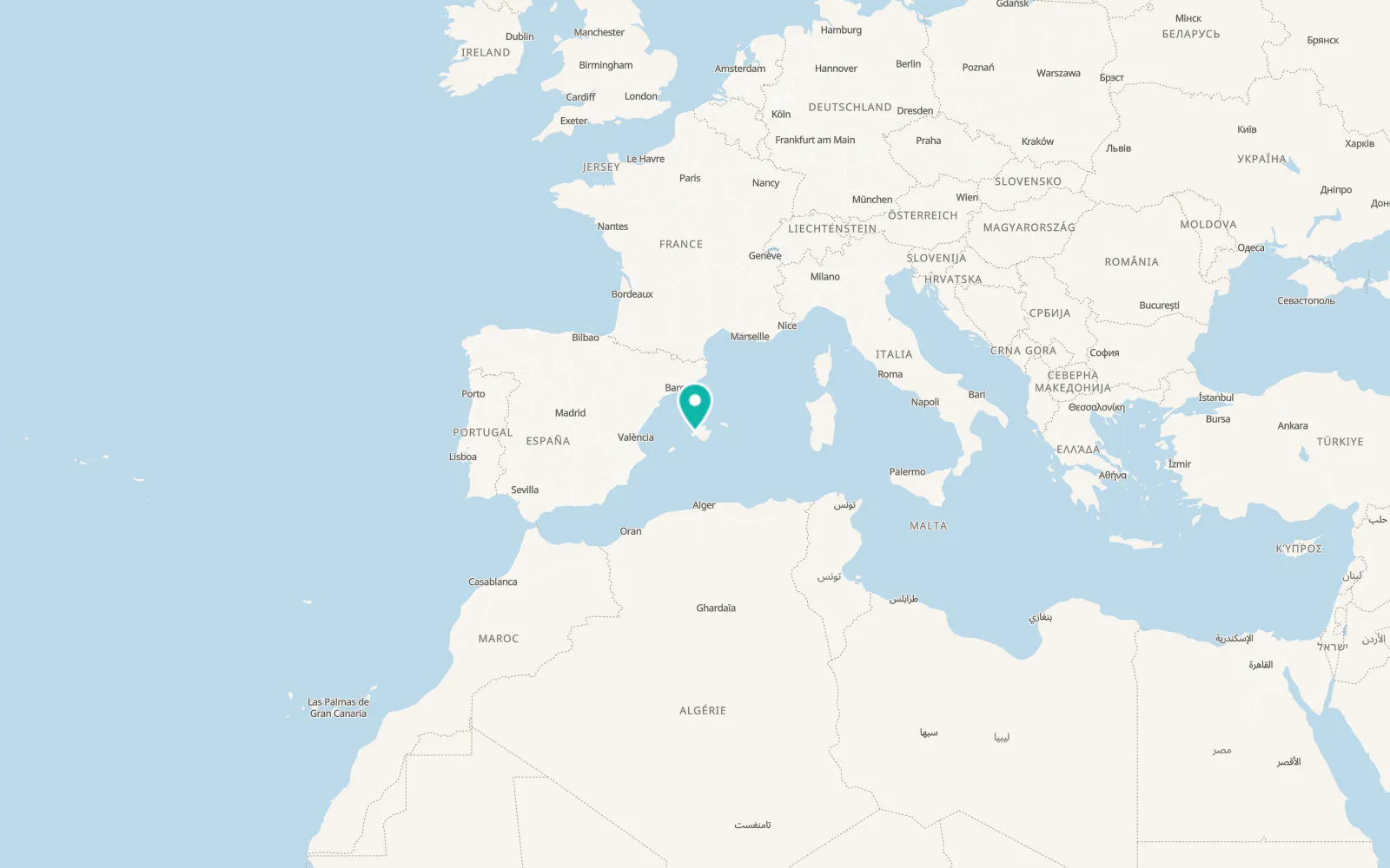 Map of Son Roca