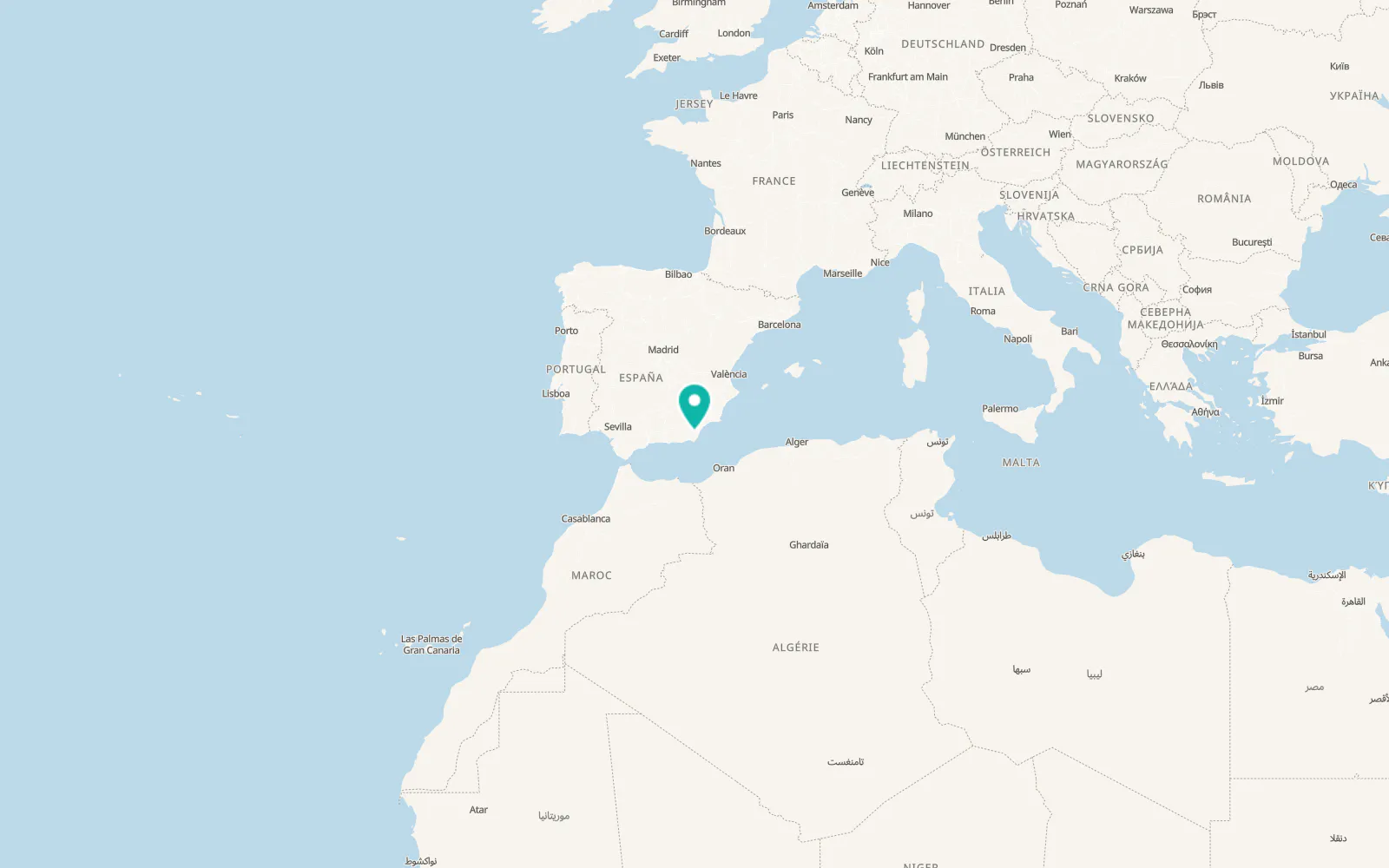 Map of Sorbas