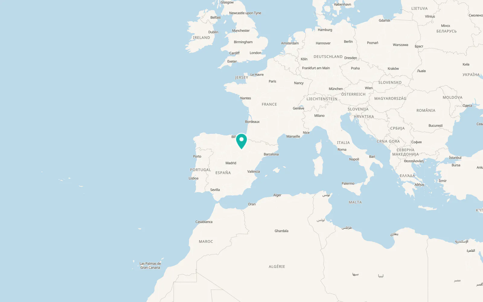 Map of Tajahuerce