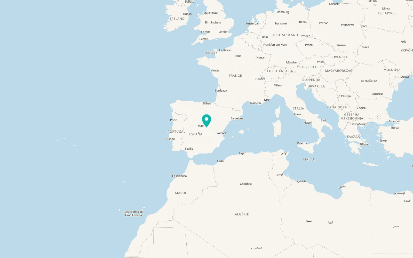 Map of Tarancón