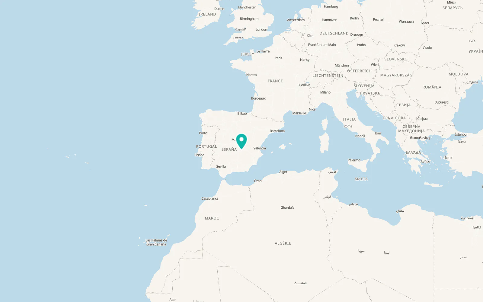 Map of Tomelloso