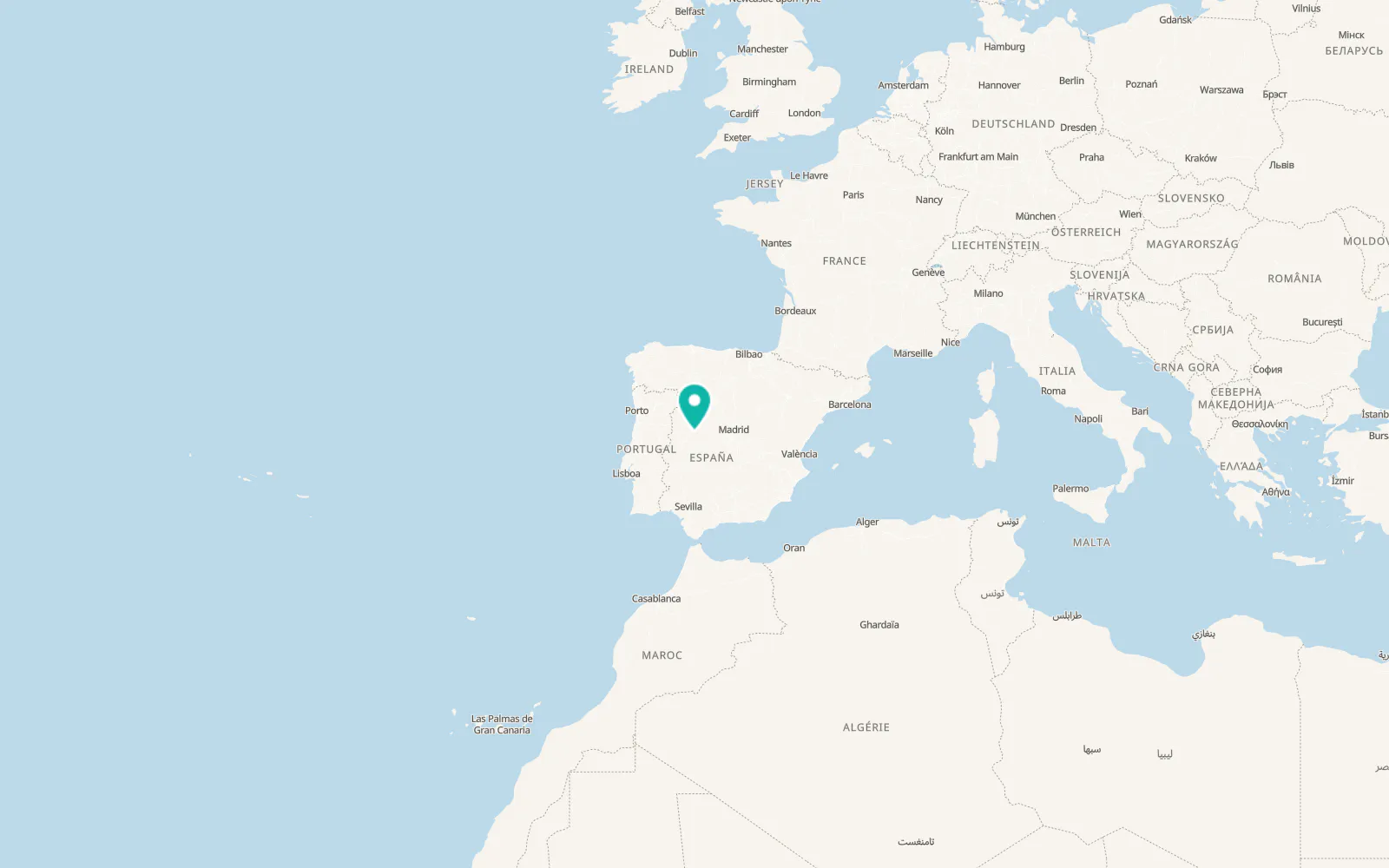 Map of Tornavacas
