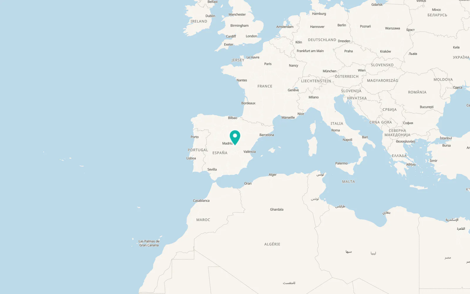 Map of Torrejoncillo del Rey