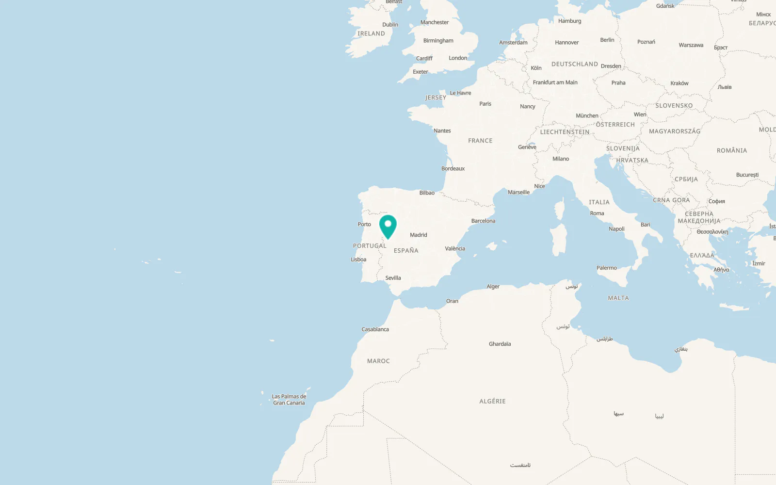 Map of Torrejoncillo