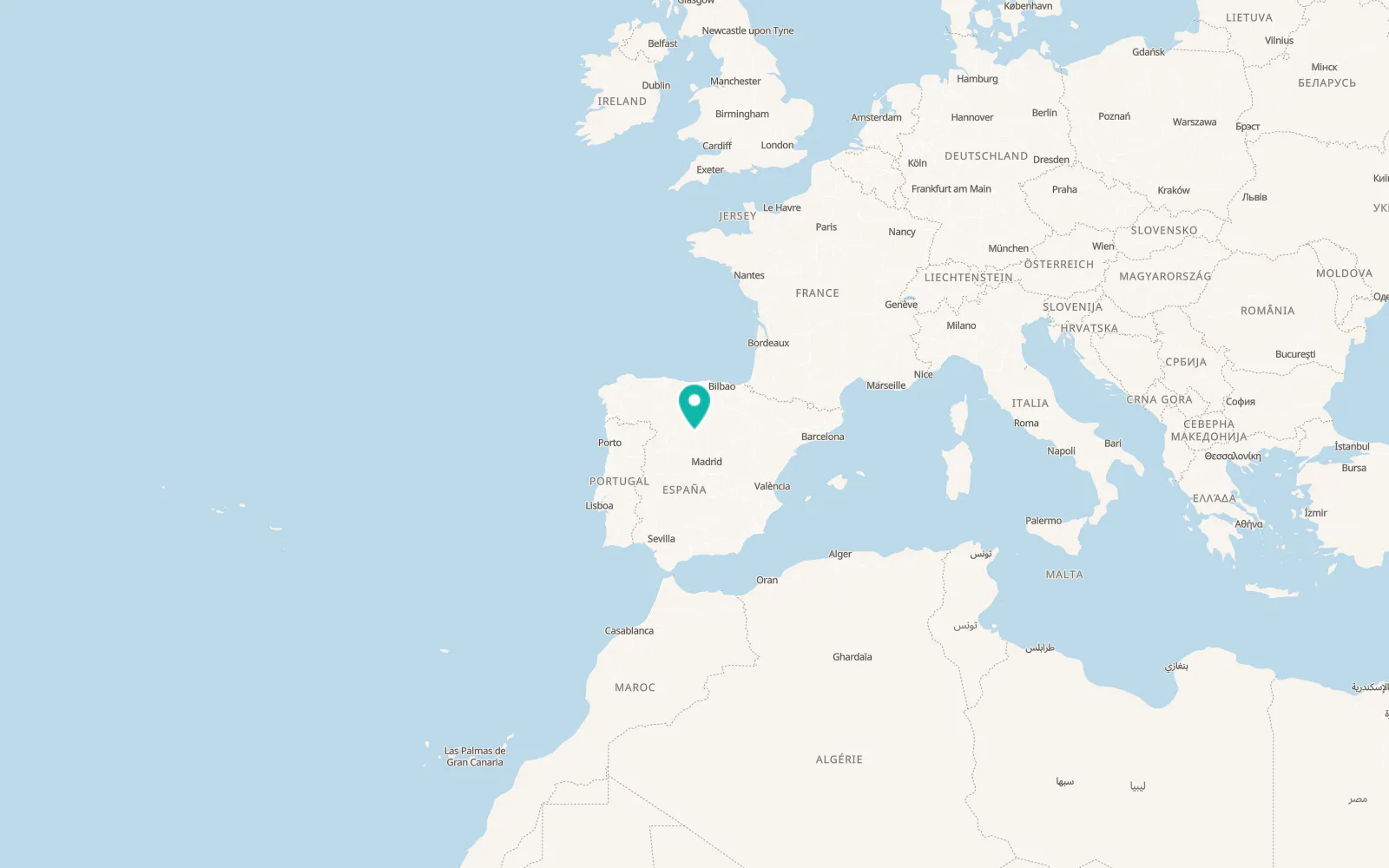 Map of Torrescárcela