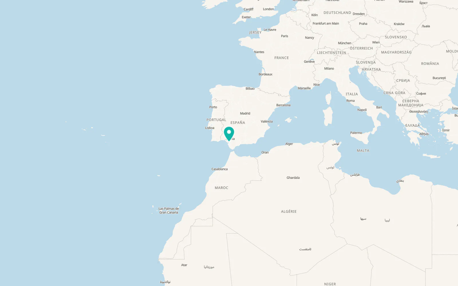 Map of Trebujena