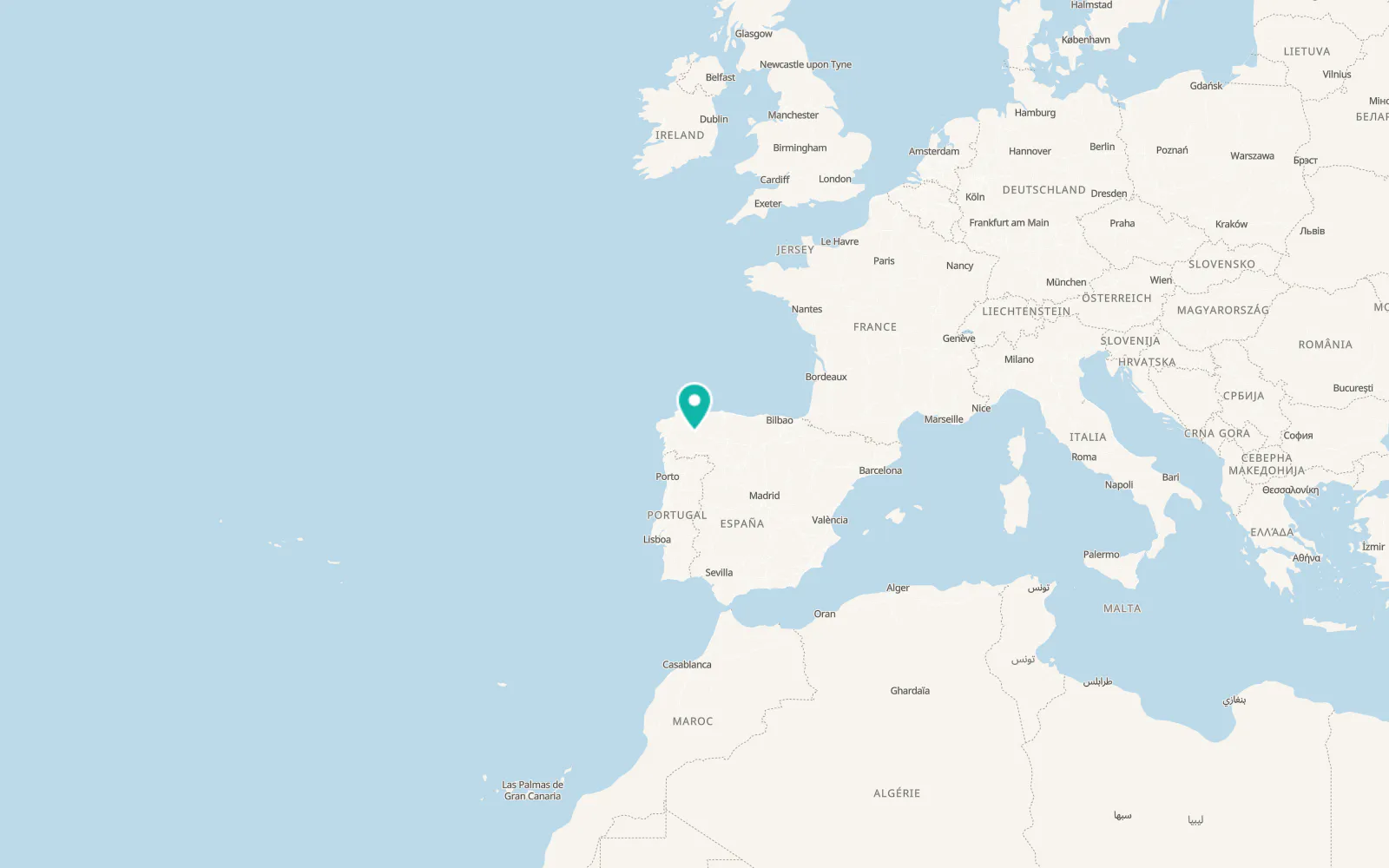 Map of Tríacastela