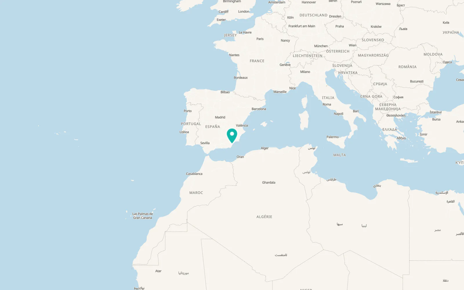 Map of Turre
