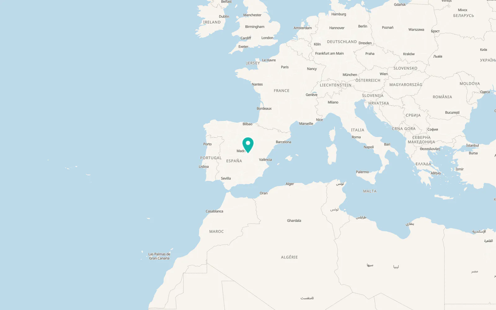 Map of Uclés