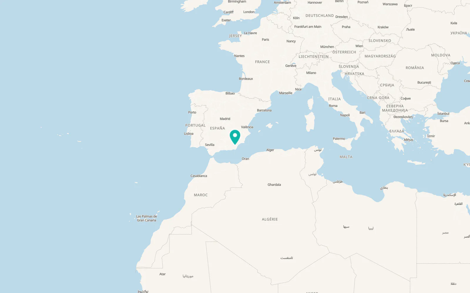 Map of Uleila del Campo