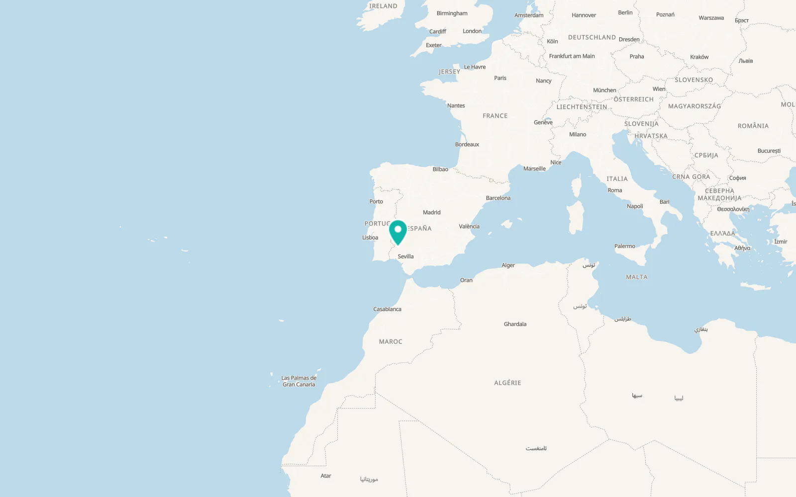 Map of Valdelarco