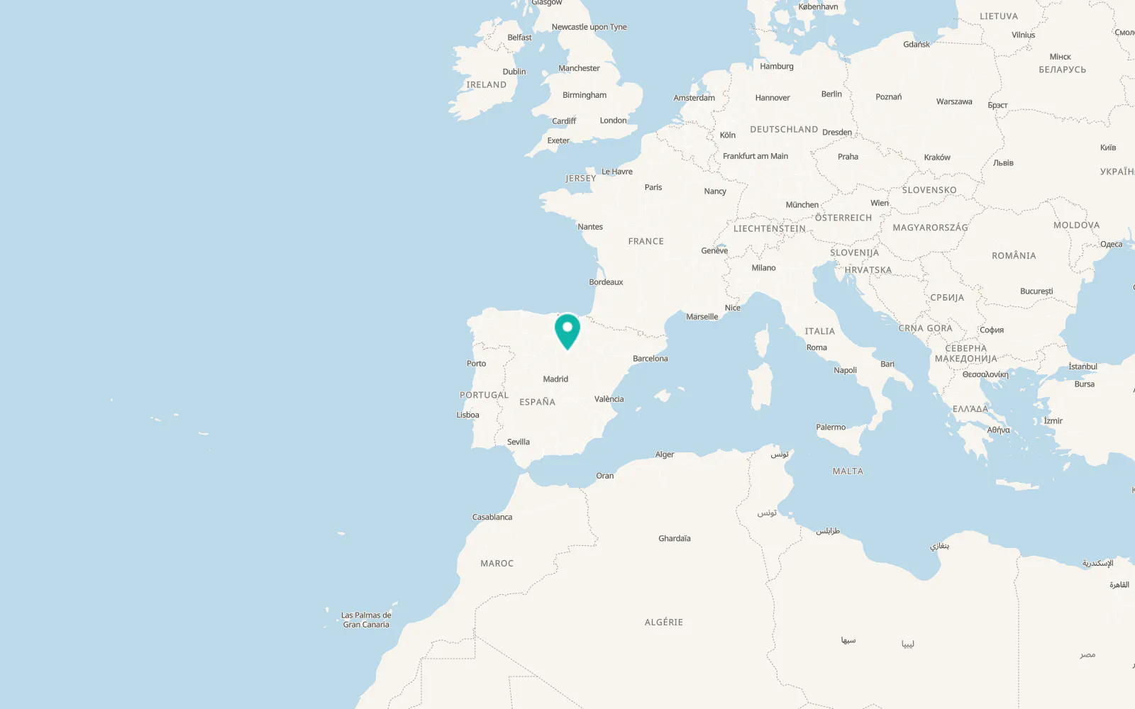 Map of Valdenebro