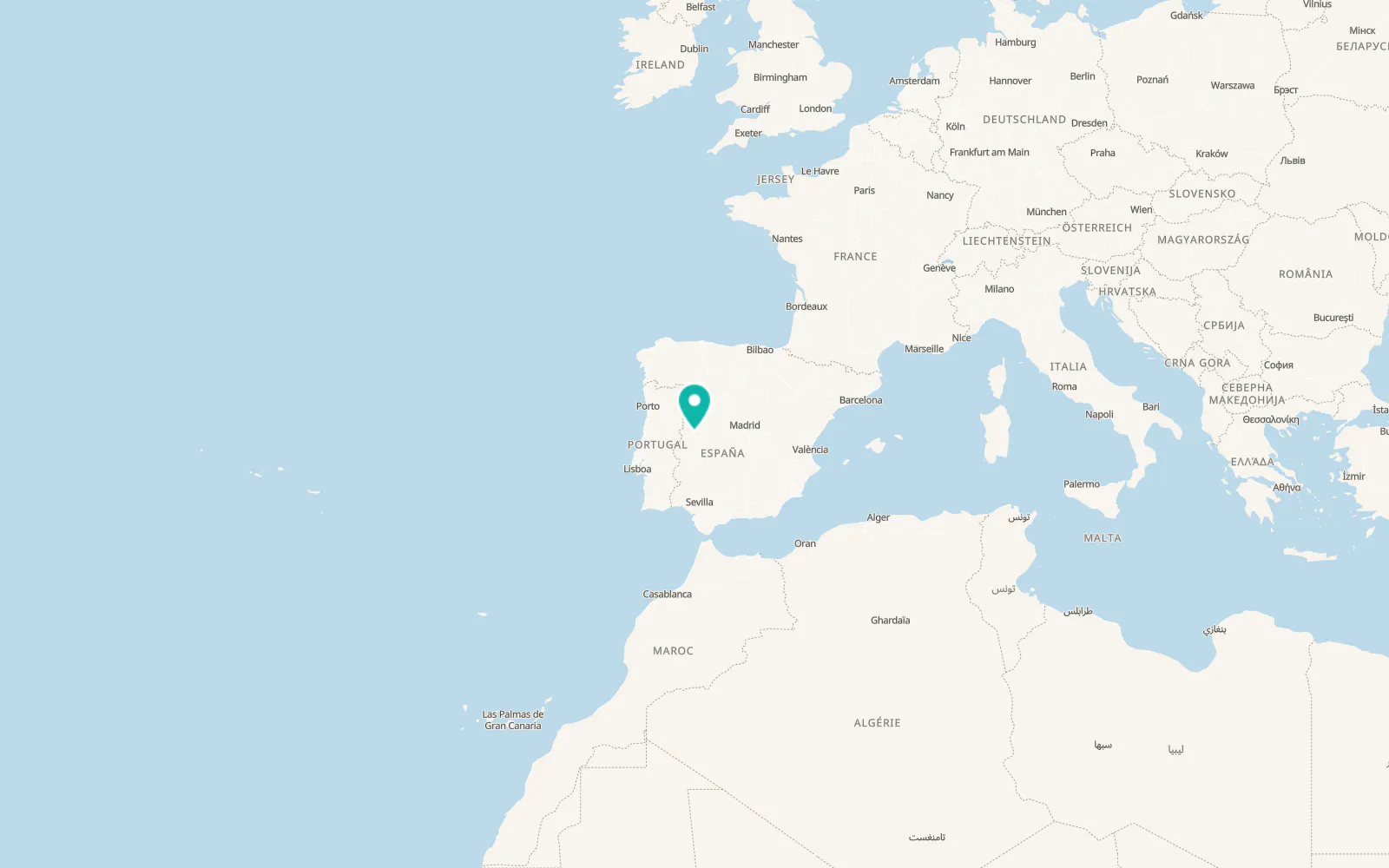 Map of Valdeobispo