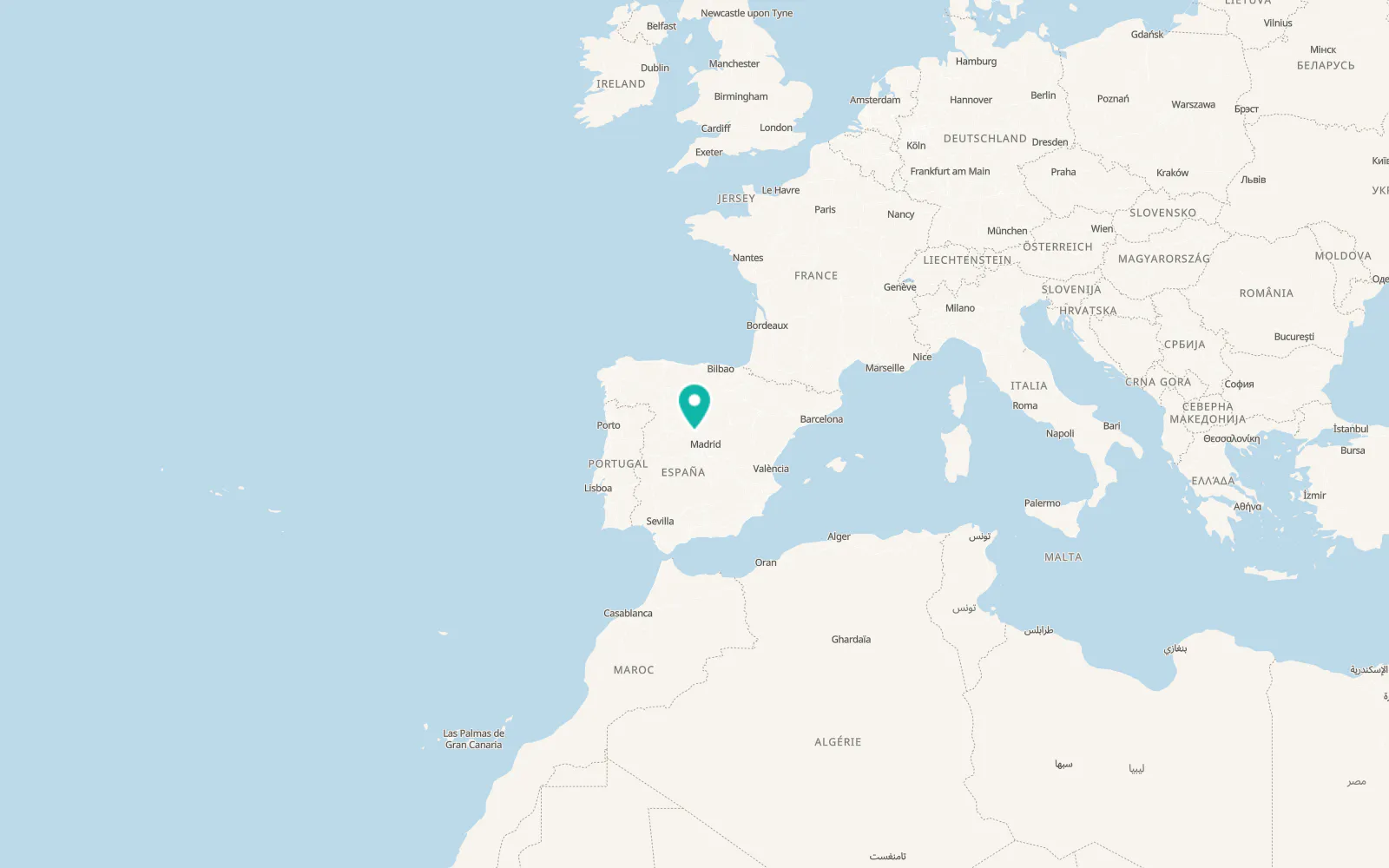 Map of Valdeprados