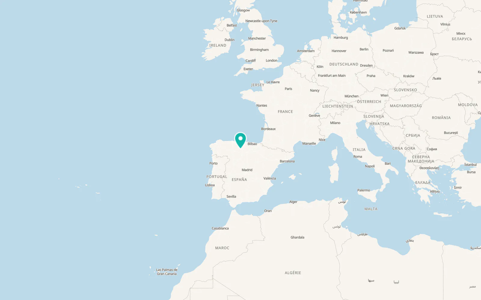 Map of Valderrábano
