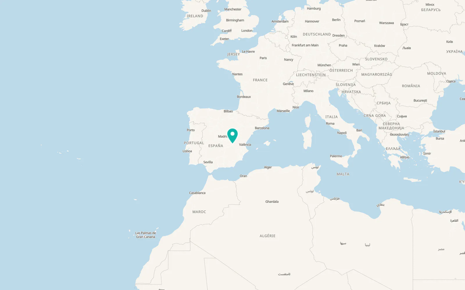 Map of Vara de Rey