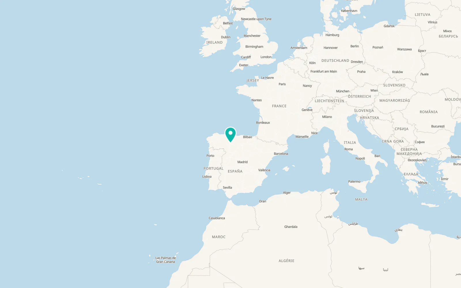 Map of Vega de Infanzones