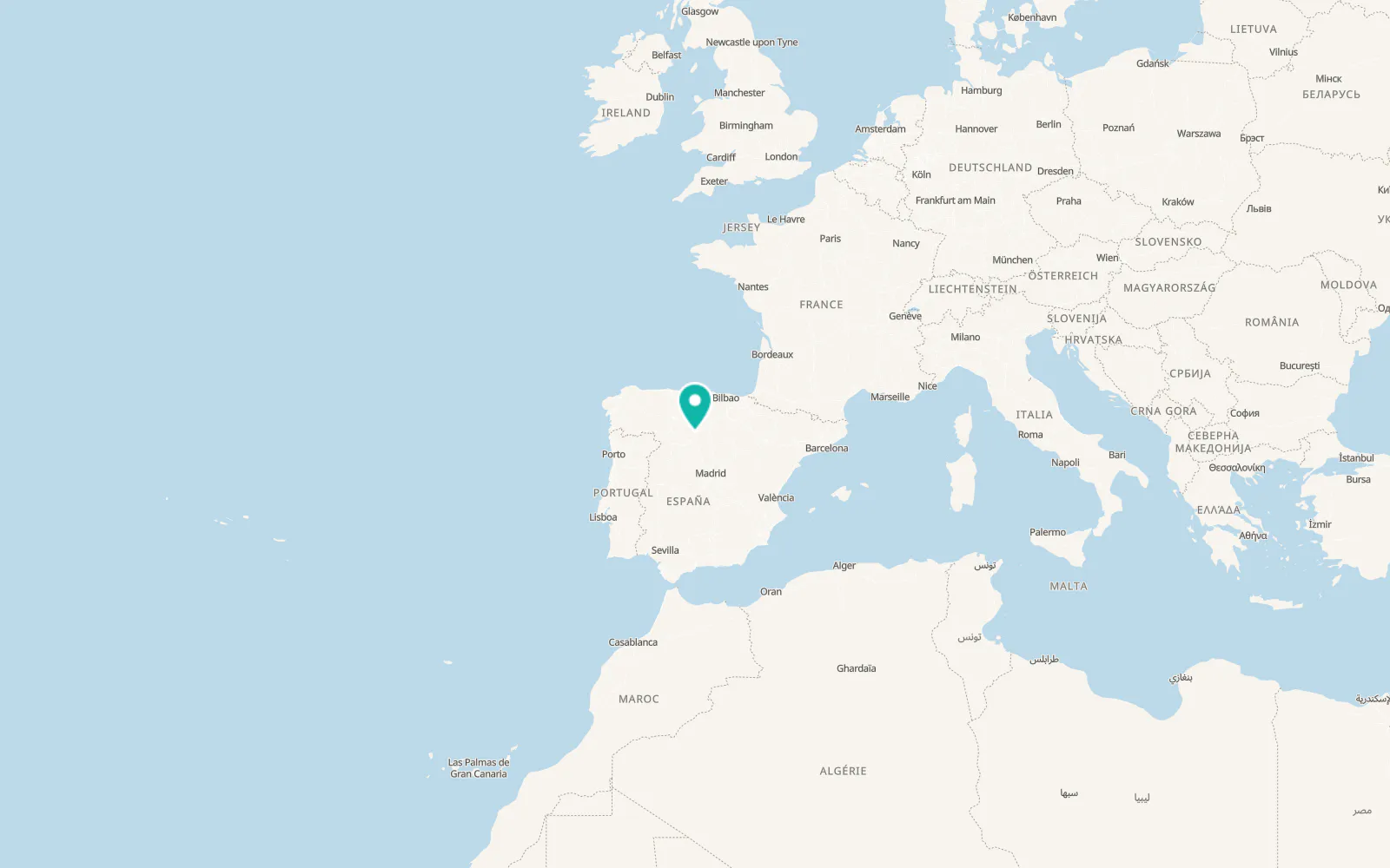 Map of Venta de Baños