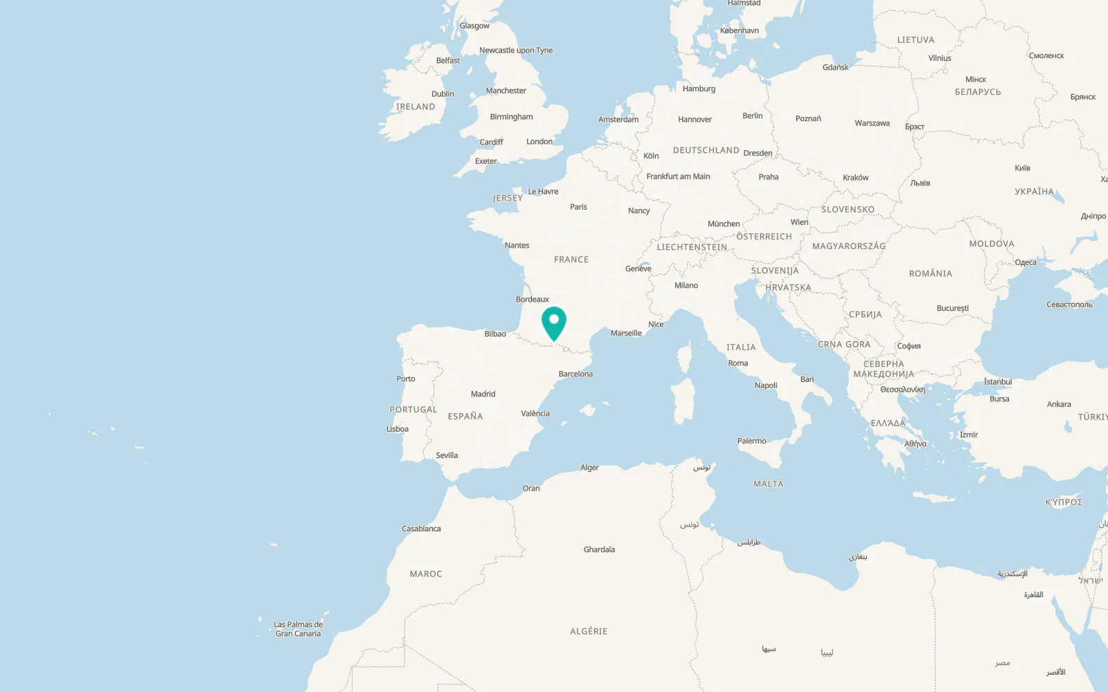 Map of Vielha