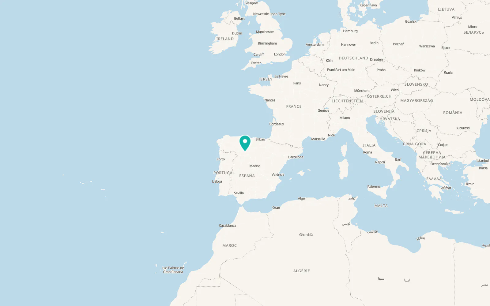 Map of Villabrágima