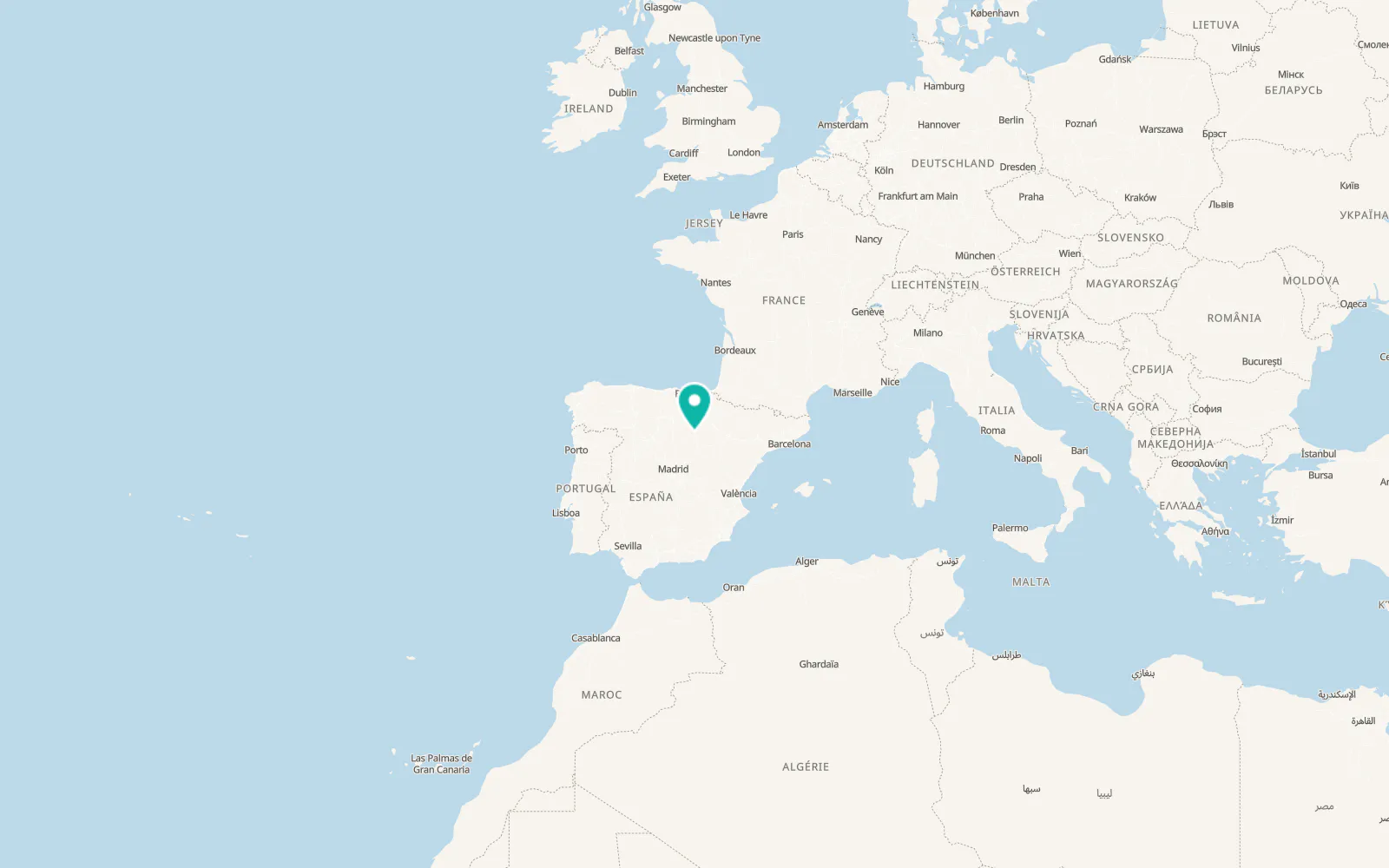 Map of Villaciervos