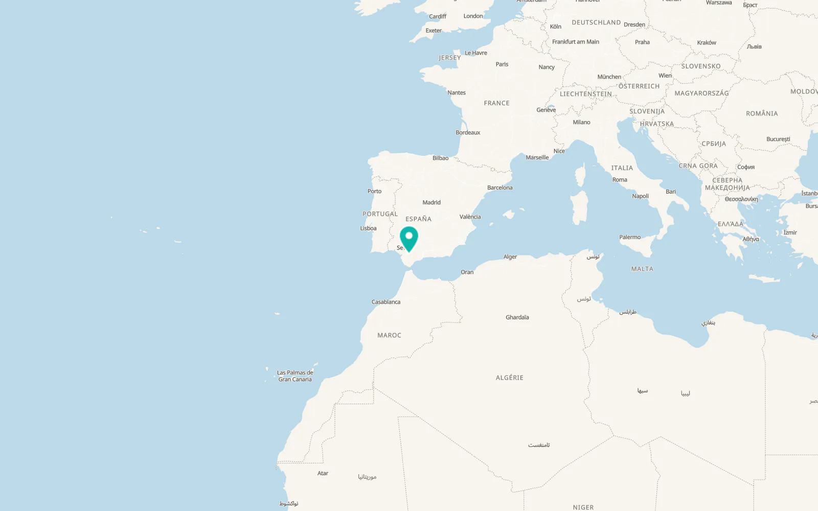 Map of Villamartín