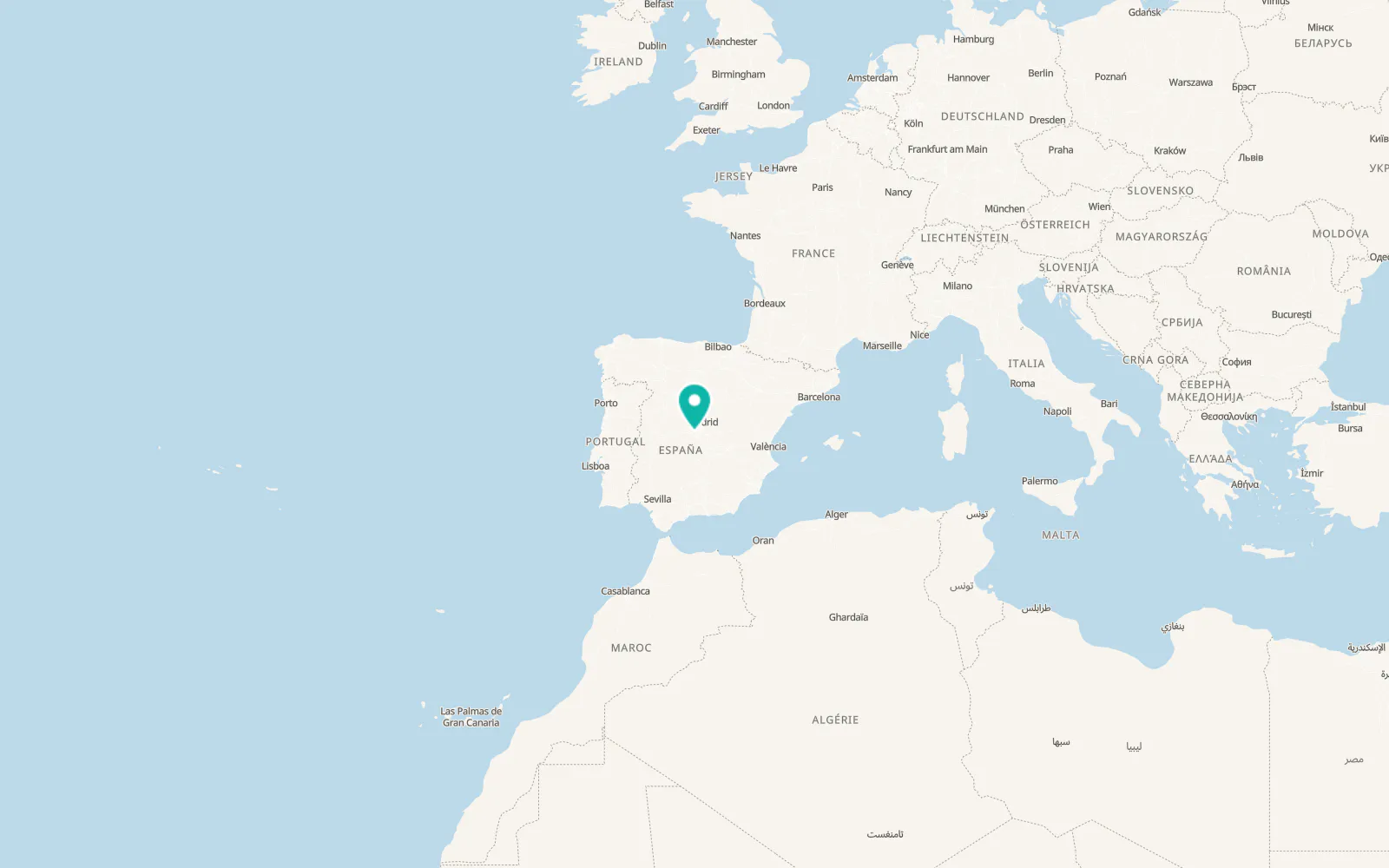 Map of Villamiel de Toledo
