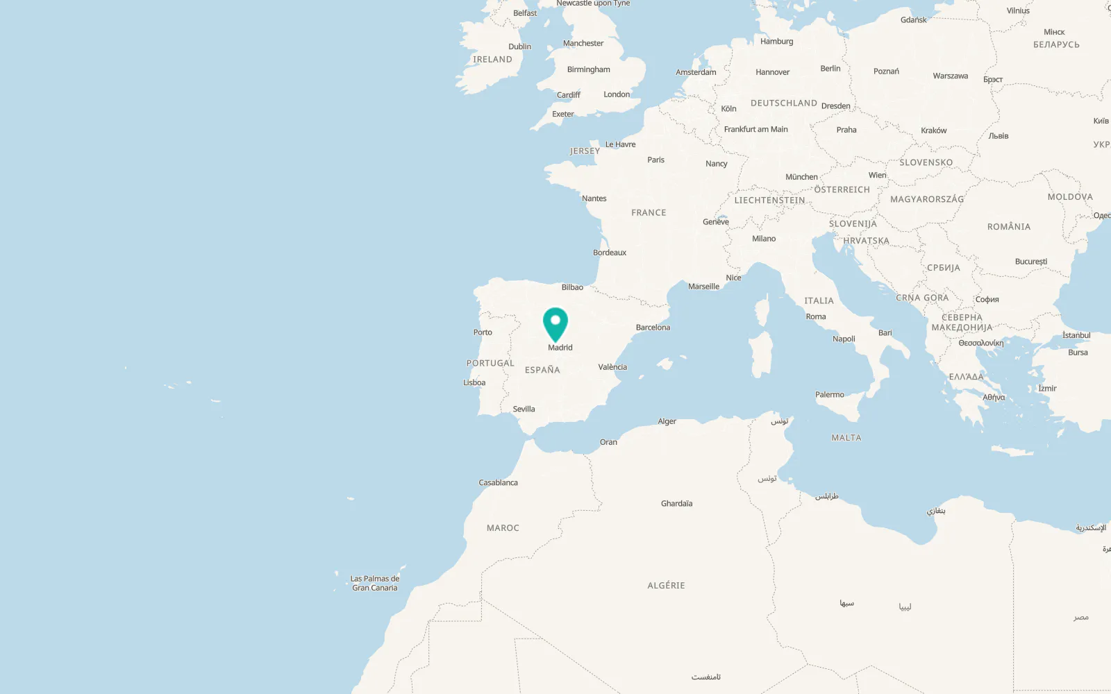 Map of Villanueva de la Cañada