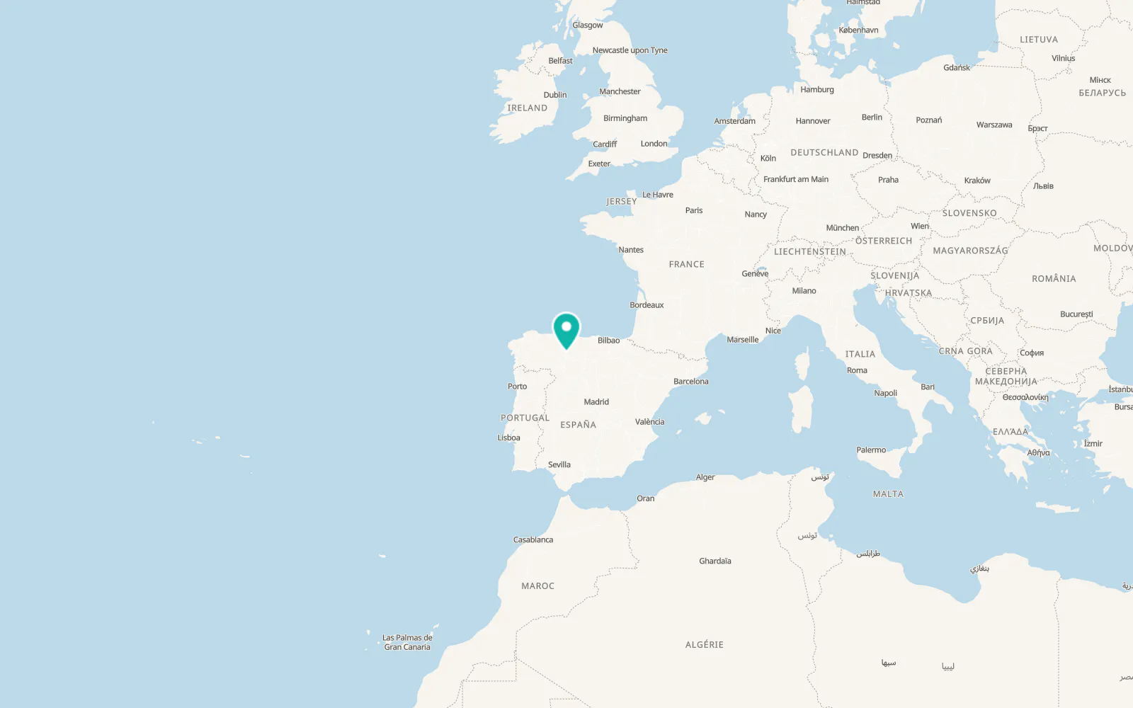 Map of Villaquilambre