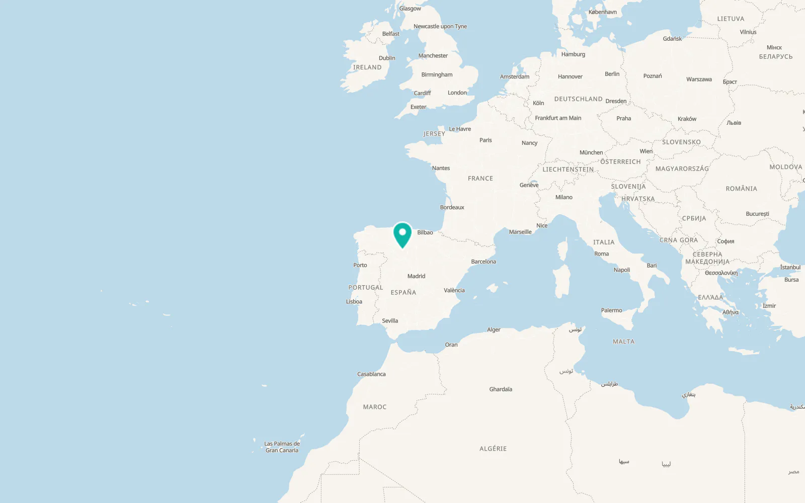 Map of Villarramiel