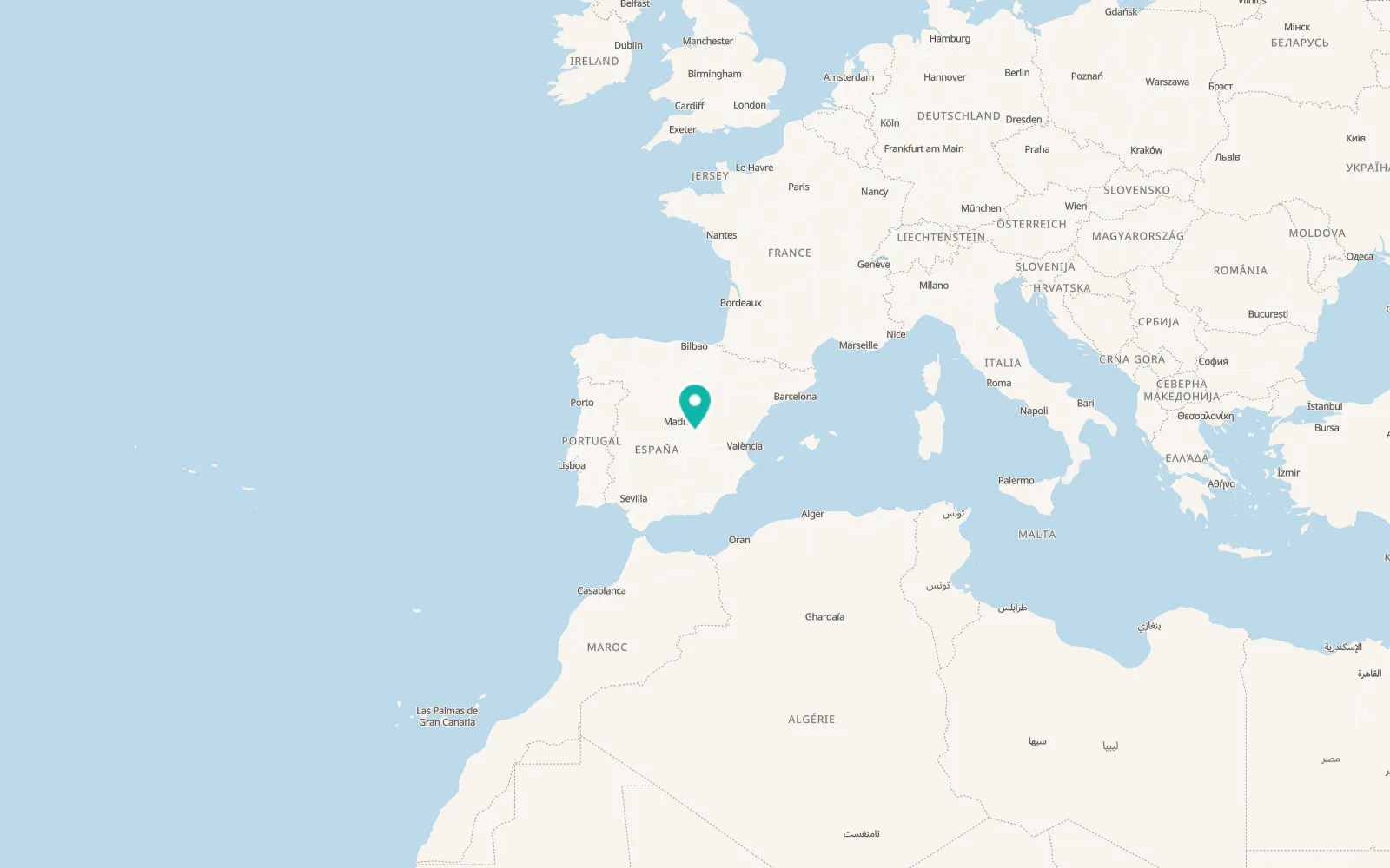 Map of Villarrubio