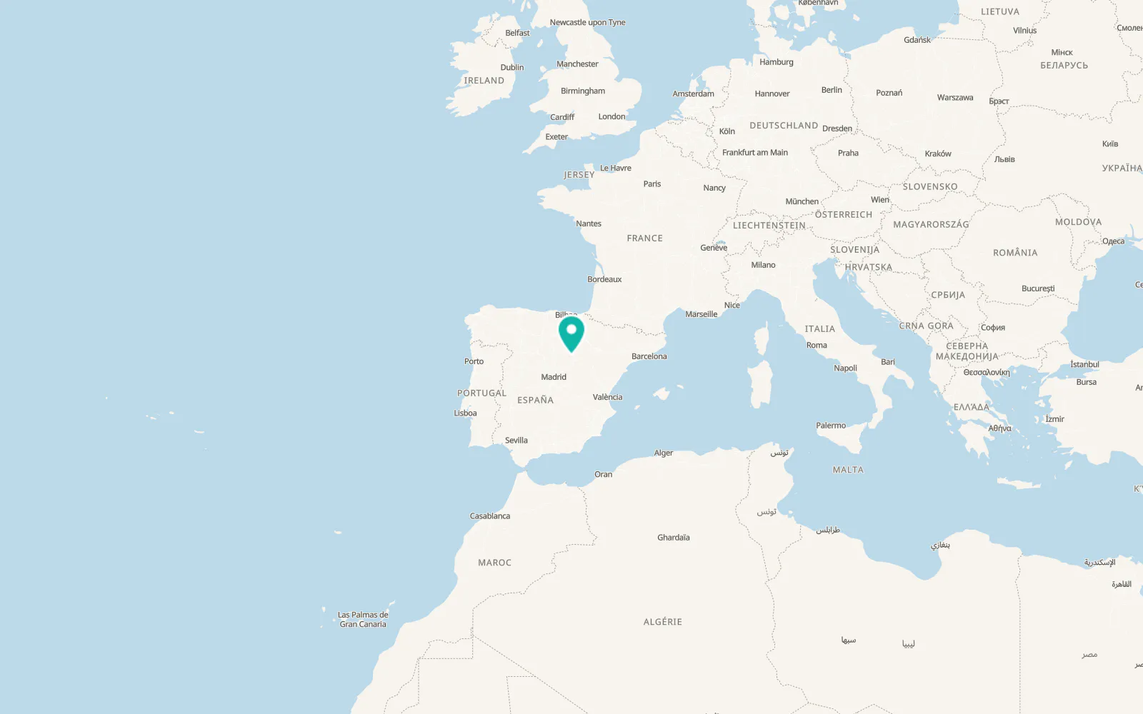 Map of Villasayas