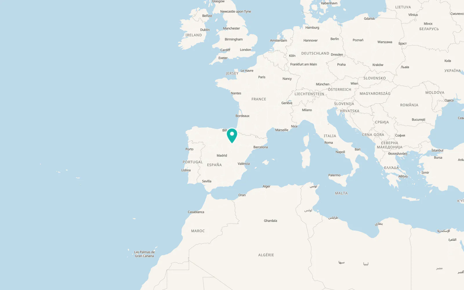 Map of Villaseca de Arciel
