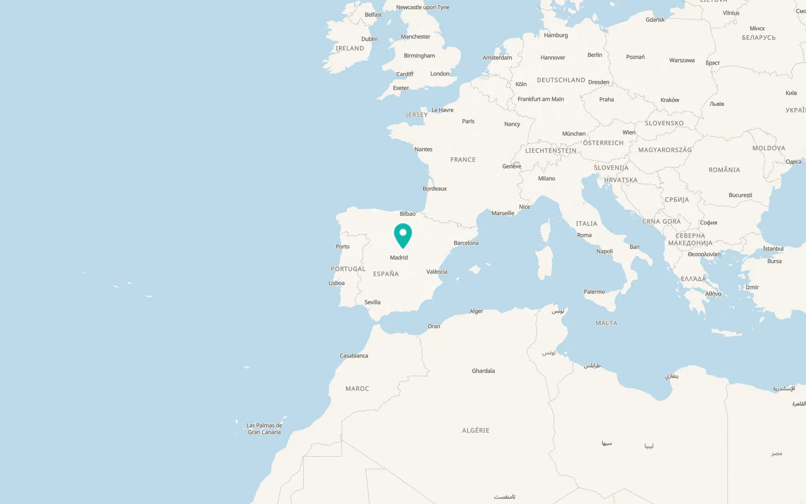 Map of Viñuelas