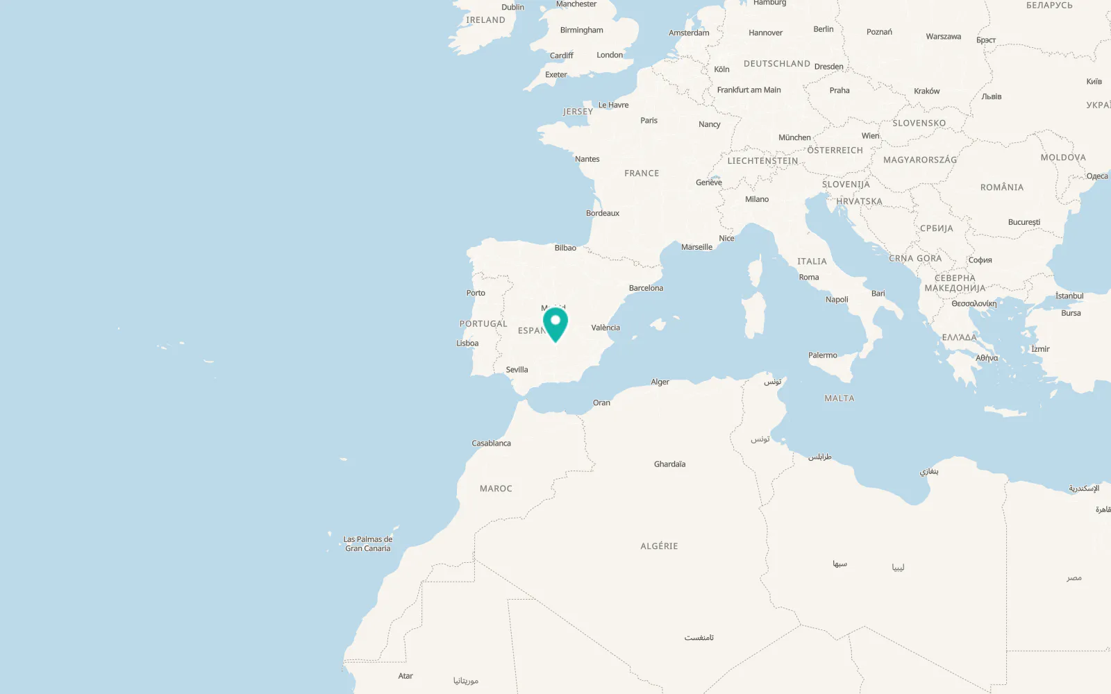 Map of Viso del Marqués