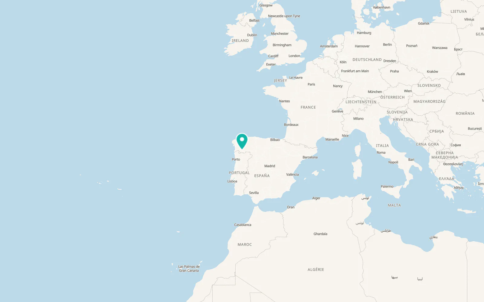 Map of Xinzo de Limia