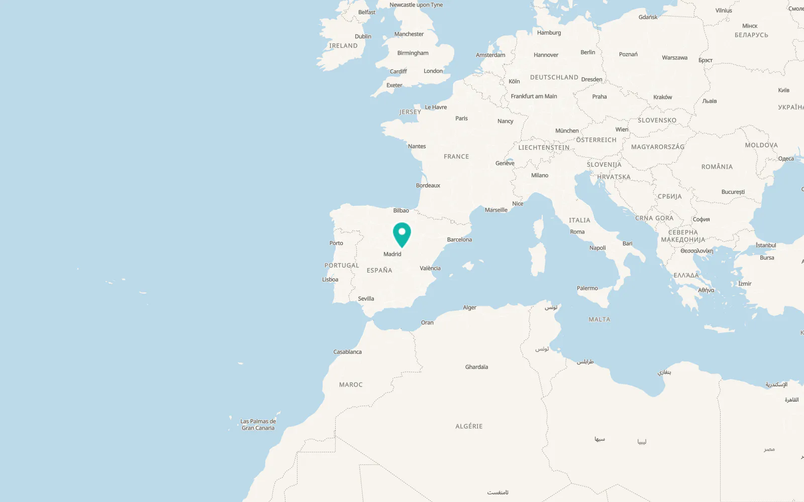 Map of Yélamos de Abajo