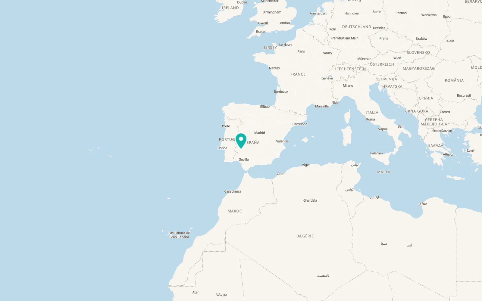 Map of Zafra