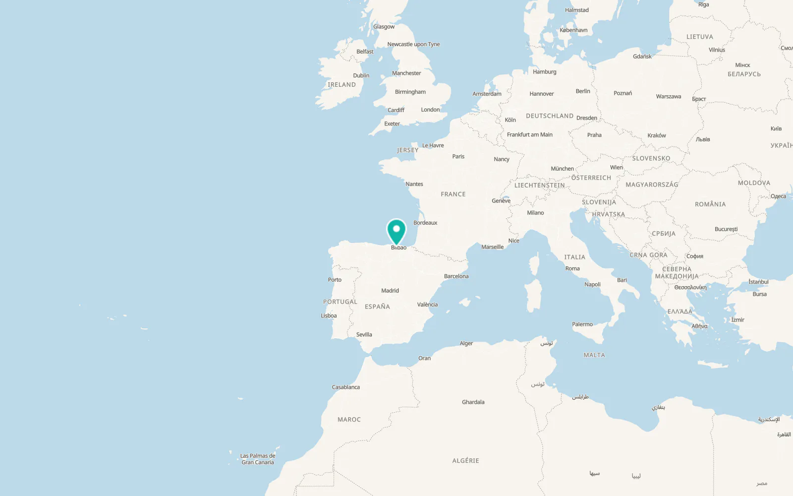 Map of Zalla