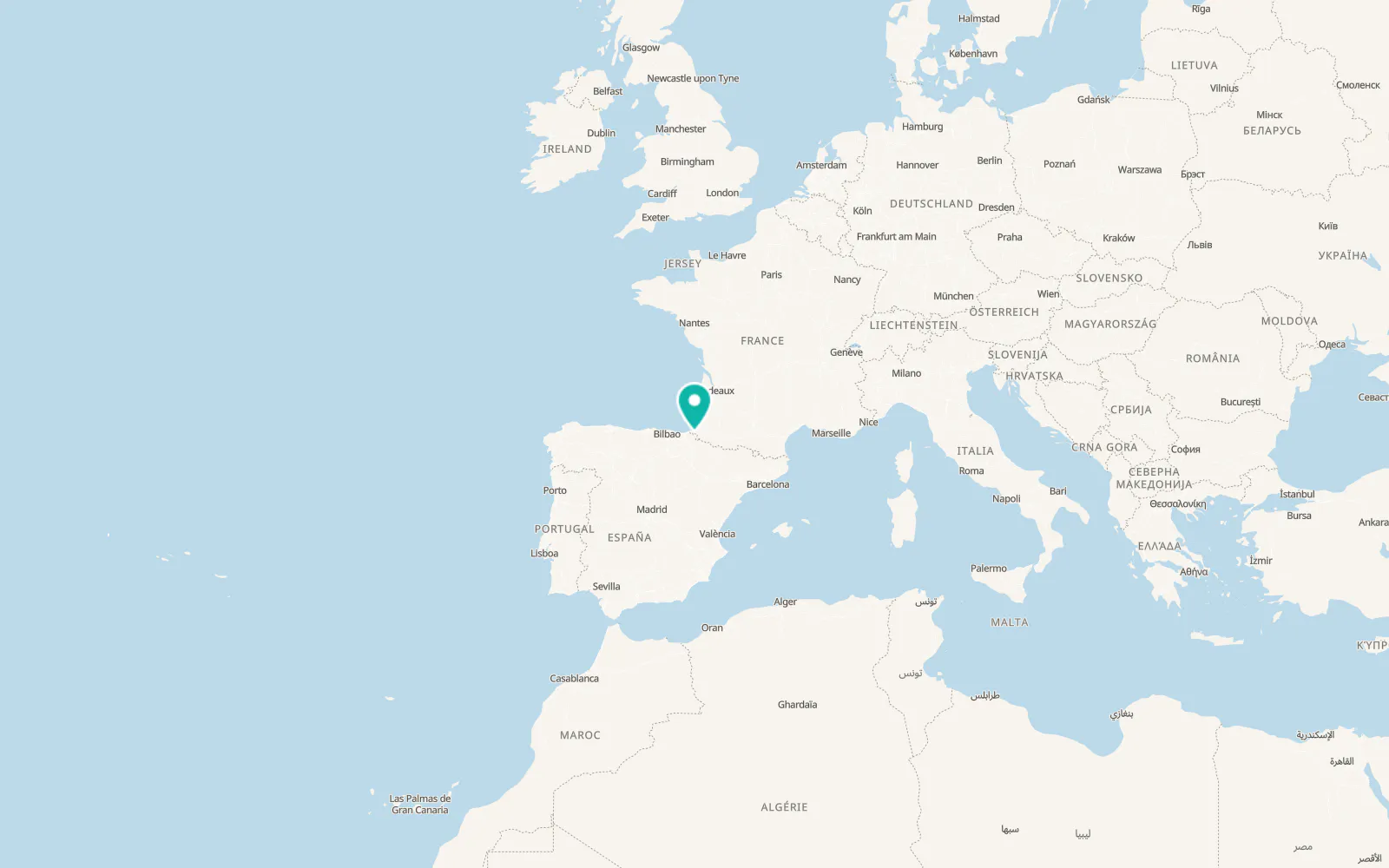 Map of Zugarramurdi