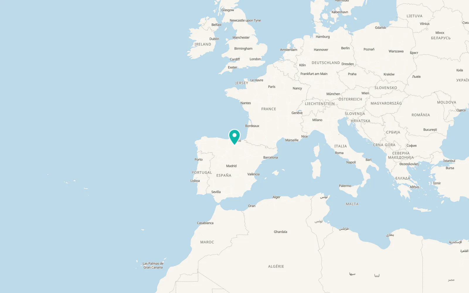 Map of Zuñeda