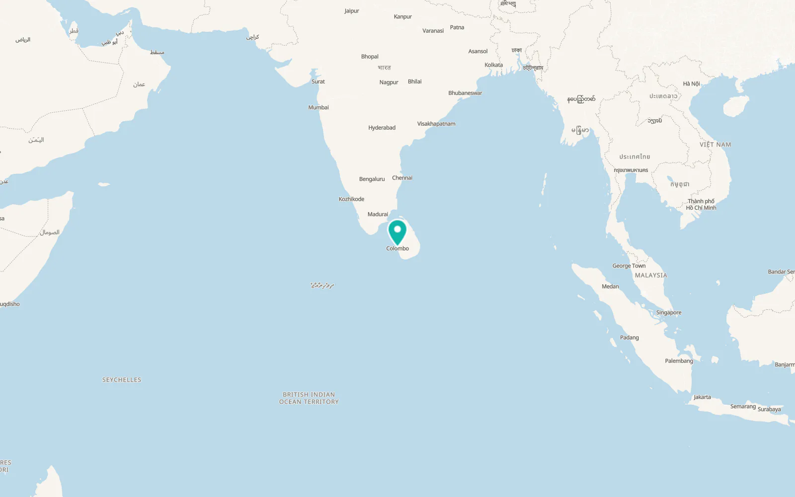 Map of Colombo
